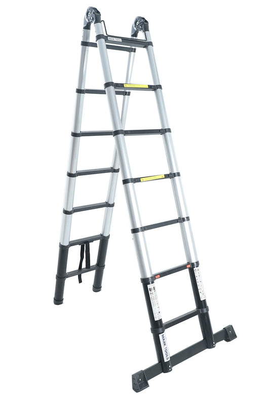 Telescopische Vouwladder 2,20 meter – MARK TOOLS PRO - GRATIS TAS