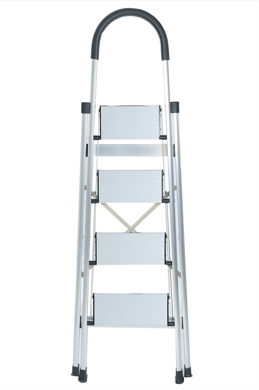 MARK TOOLS Huishoudtrap Keukentrap - 4 Treden - Max werkhoogte: 2.80 meter - Anti-Slip