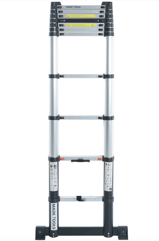 Telescoopladder - 3,20 meter - met Stabilisatie Balk - MARK TOOLS PRO - met GRATIS tas