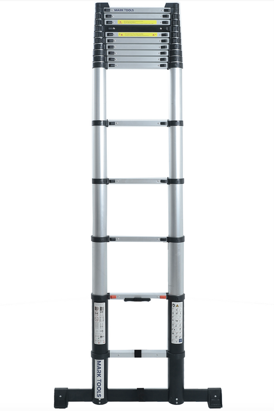Telescoopladder - 5,20 meter - met Stabilisatie Balk - MARK TOOLS PRO - met GRATIS tas